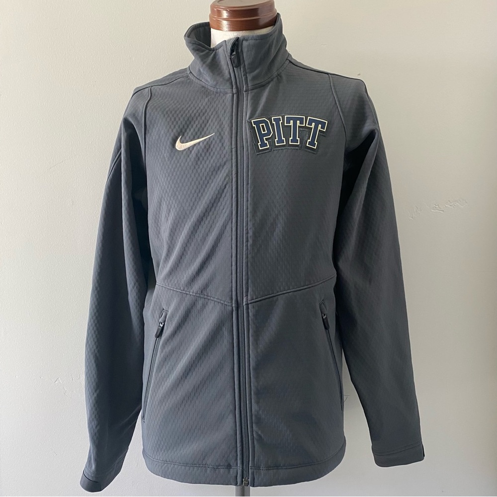 Nike men's gray PITT (University of Pittsburgh) softshell jacket, XS NWT